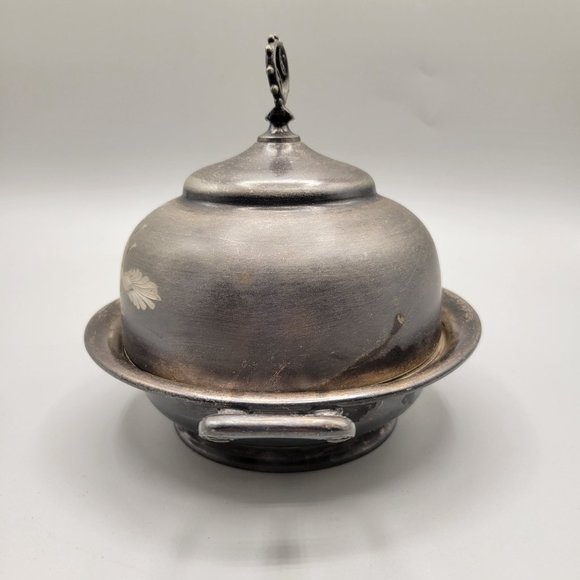 Antique Butter Dish with Ice Hull Albany Silverplate Co 1870-1880 - Picture 4 of 10